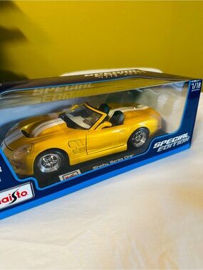 Maisto Shelby Series One Die-Cast Convertible Toy - Yellow